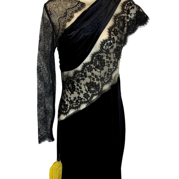 Bronx and Banco Cobra One Shoulder Gown NWT - Size 6 - Picture 7 of 11